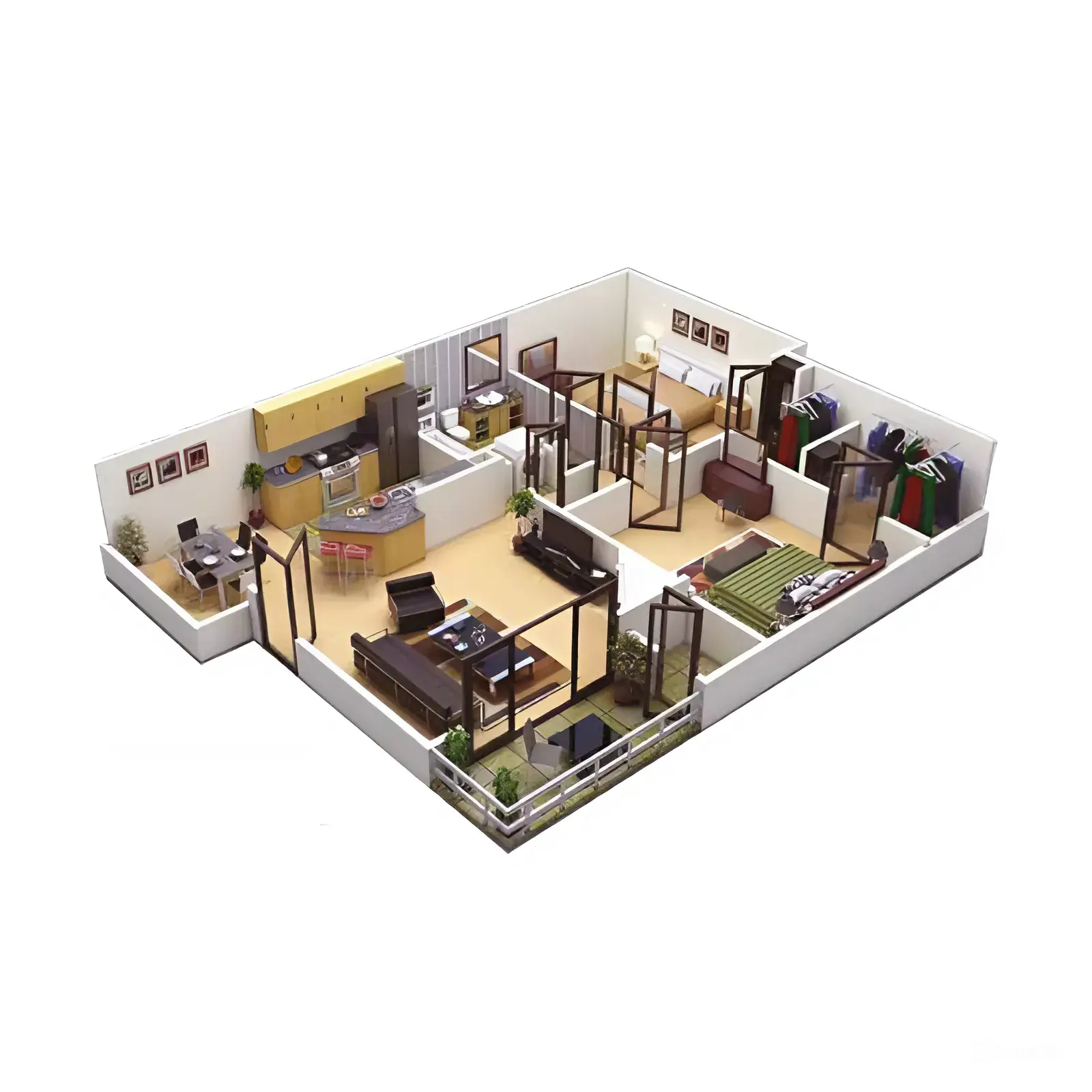 1 bedroom floor plan