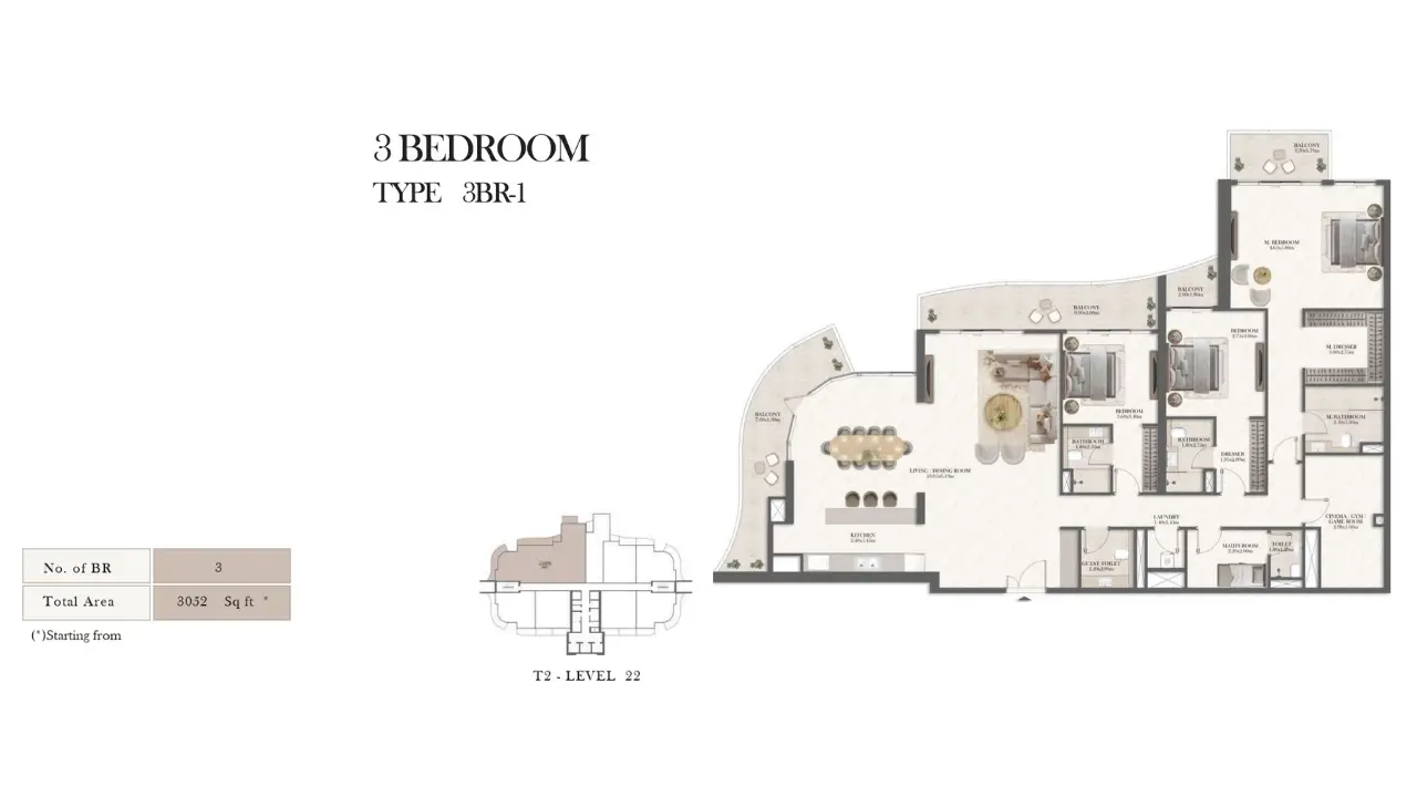 Type 1 floor plan