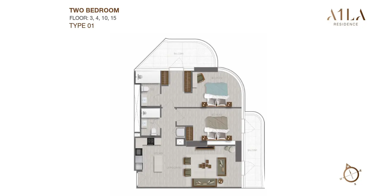 Type 1 floor plan