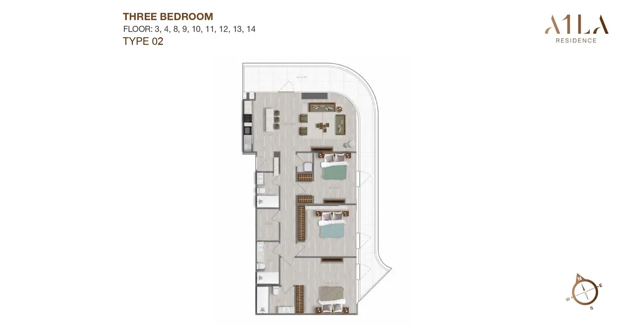 Type 2 floor plan