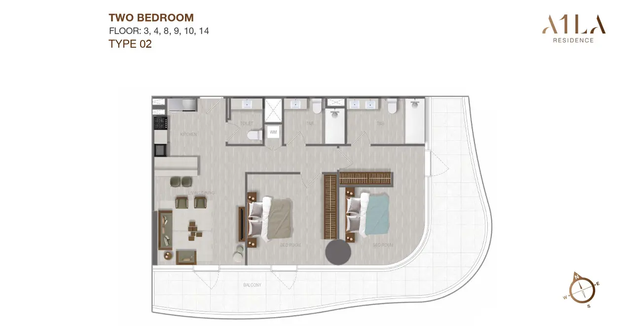 Type 2 floor plan