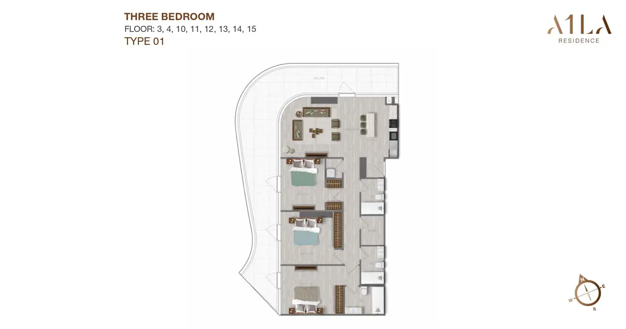Type 1 floor plan