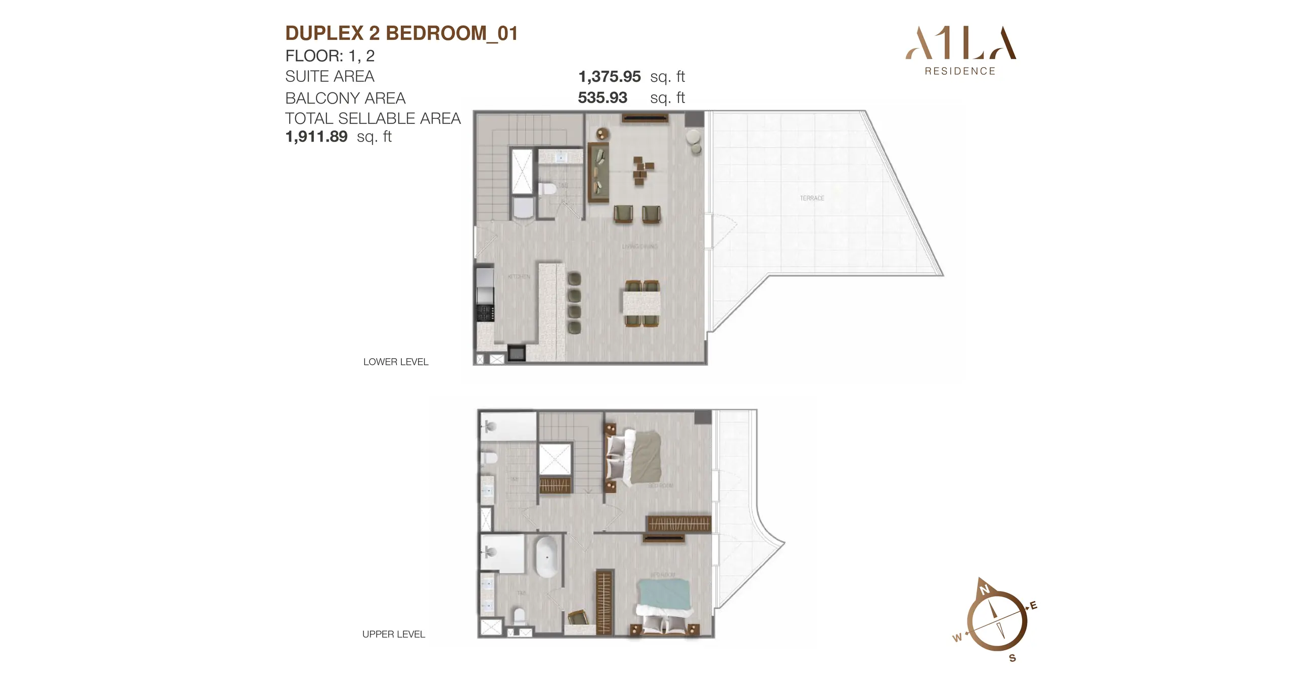 Duplex - Type 1 floor plan