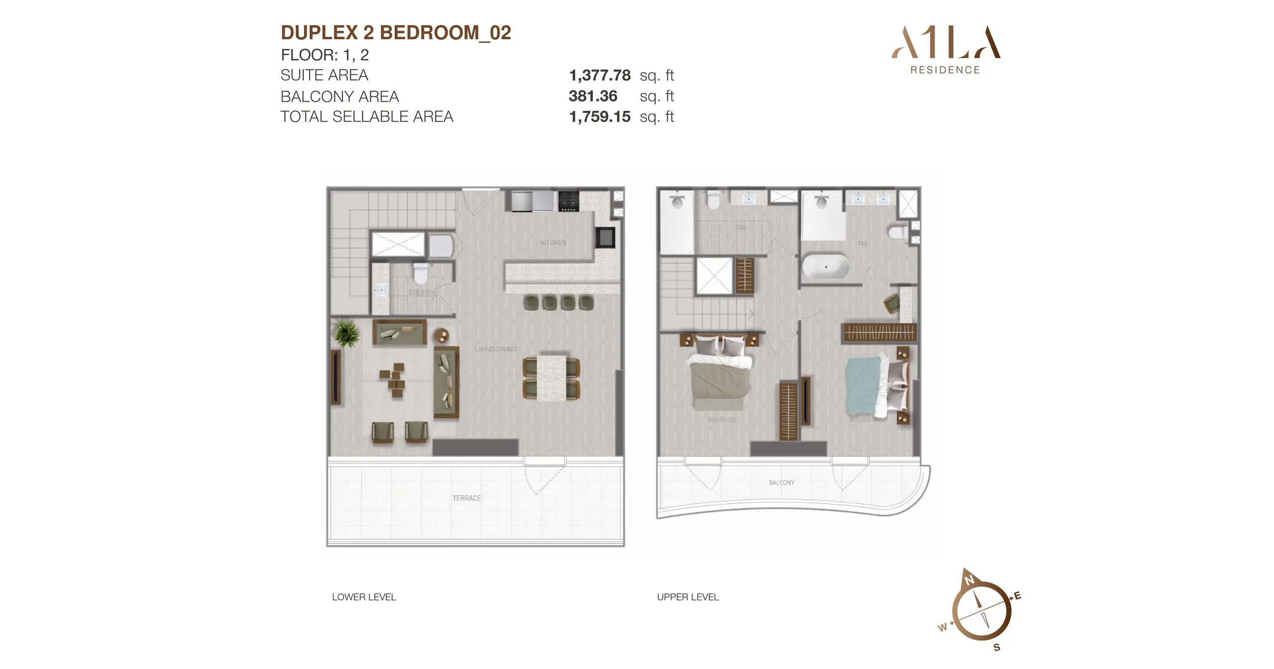 Duplex - Type 2 floor plan