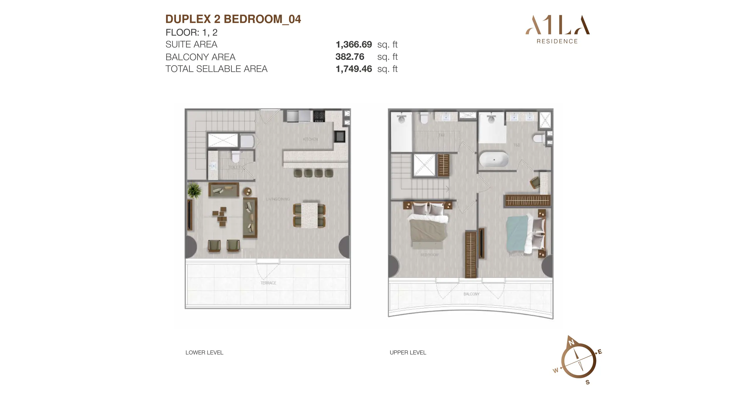 Duplex - Type 4 floor plan
