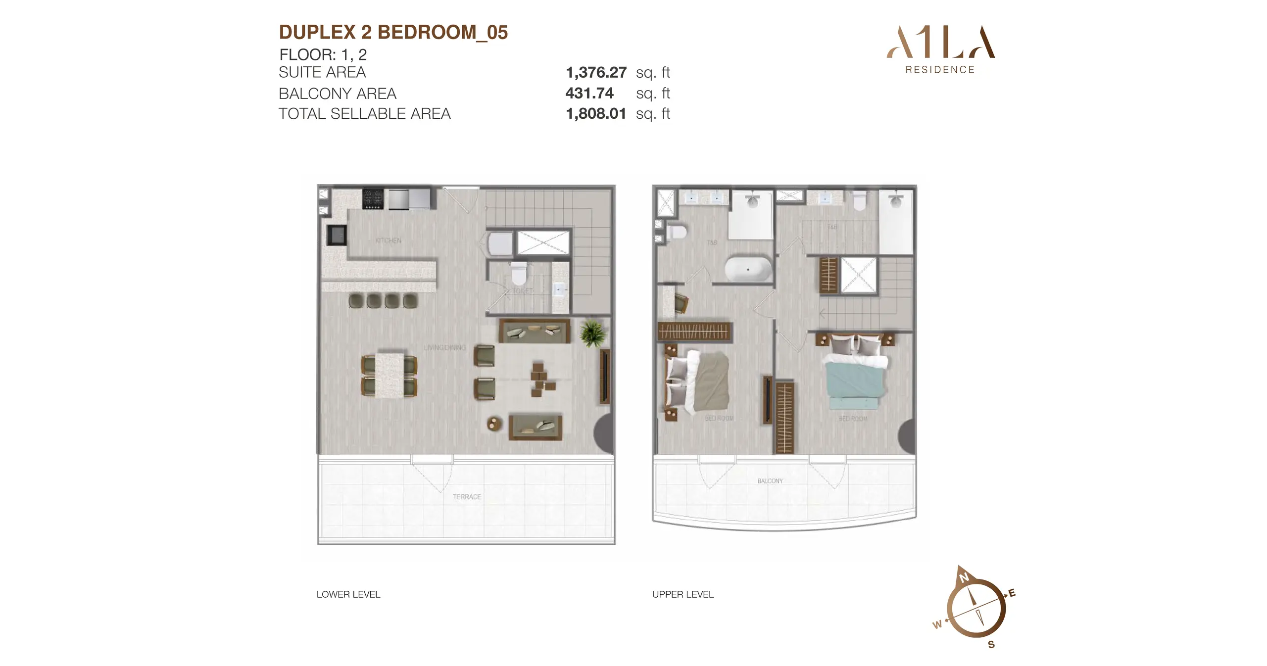 Duplex - Type 5 floor plan