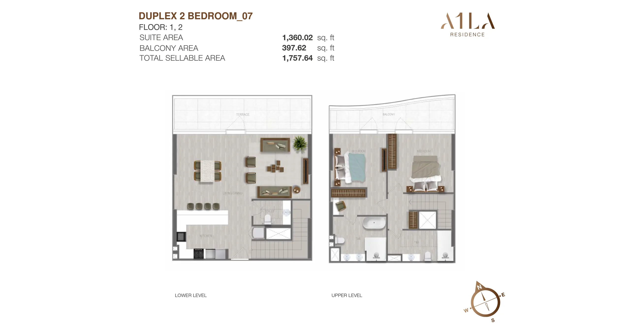 Duplex - Type 7 floor plan