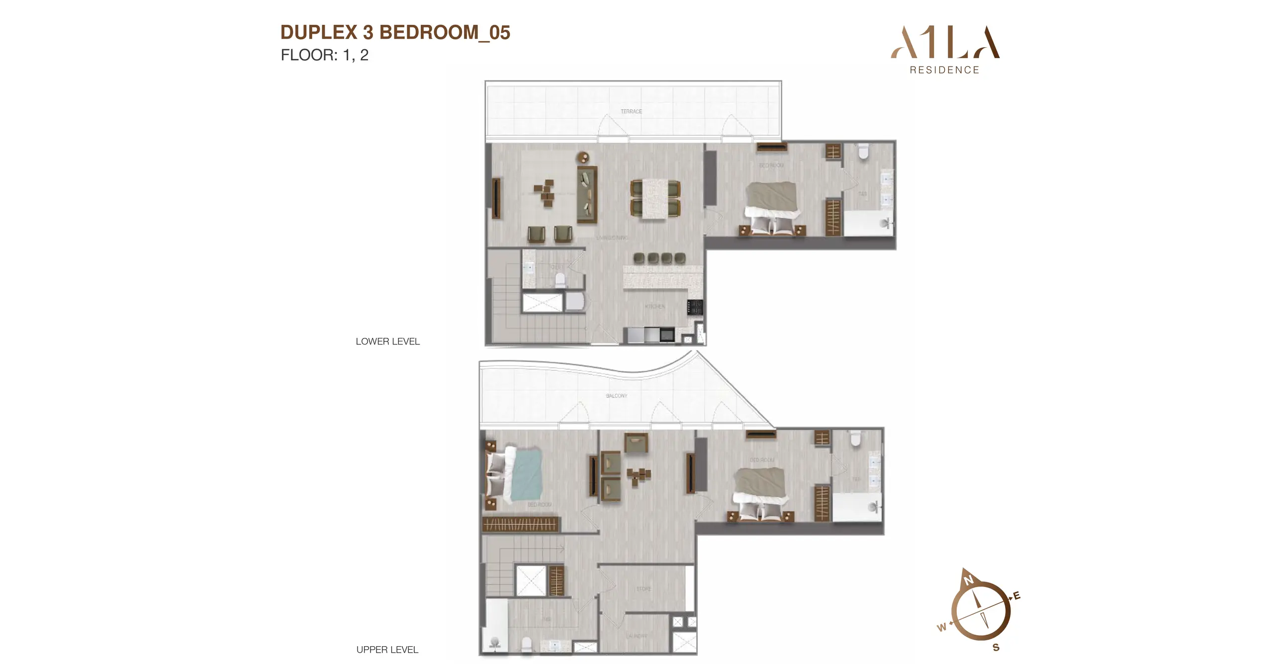 Duplex - Type 5 floor plan