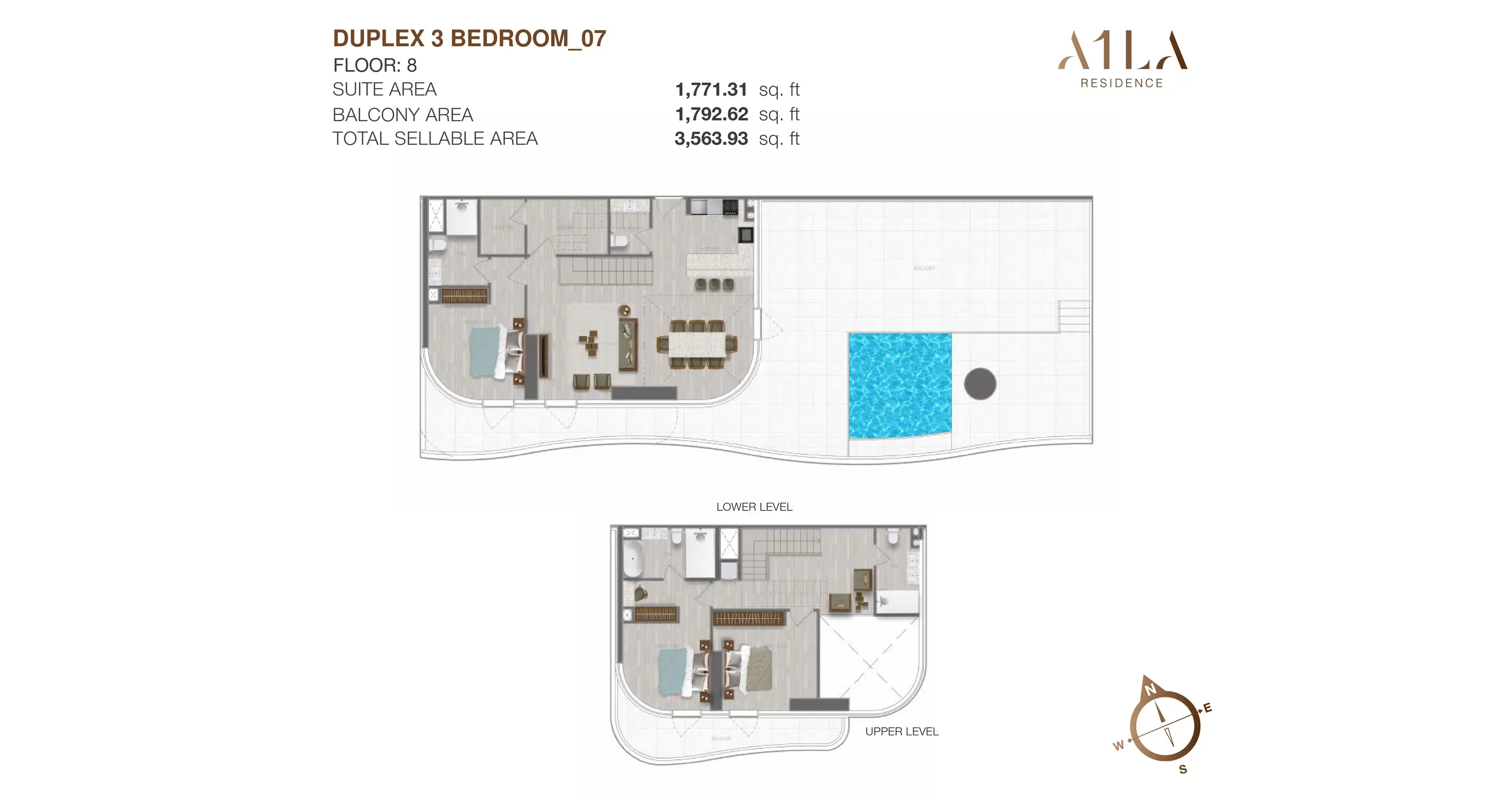 Duplex -  Type 7 floor plan