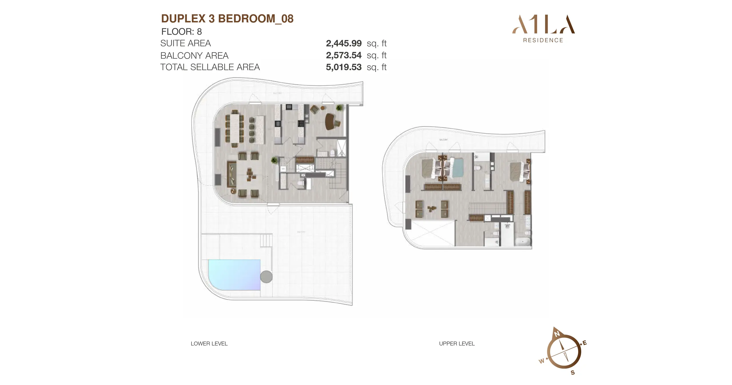 Duplex -  Type 8 floor plan