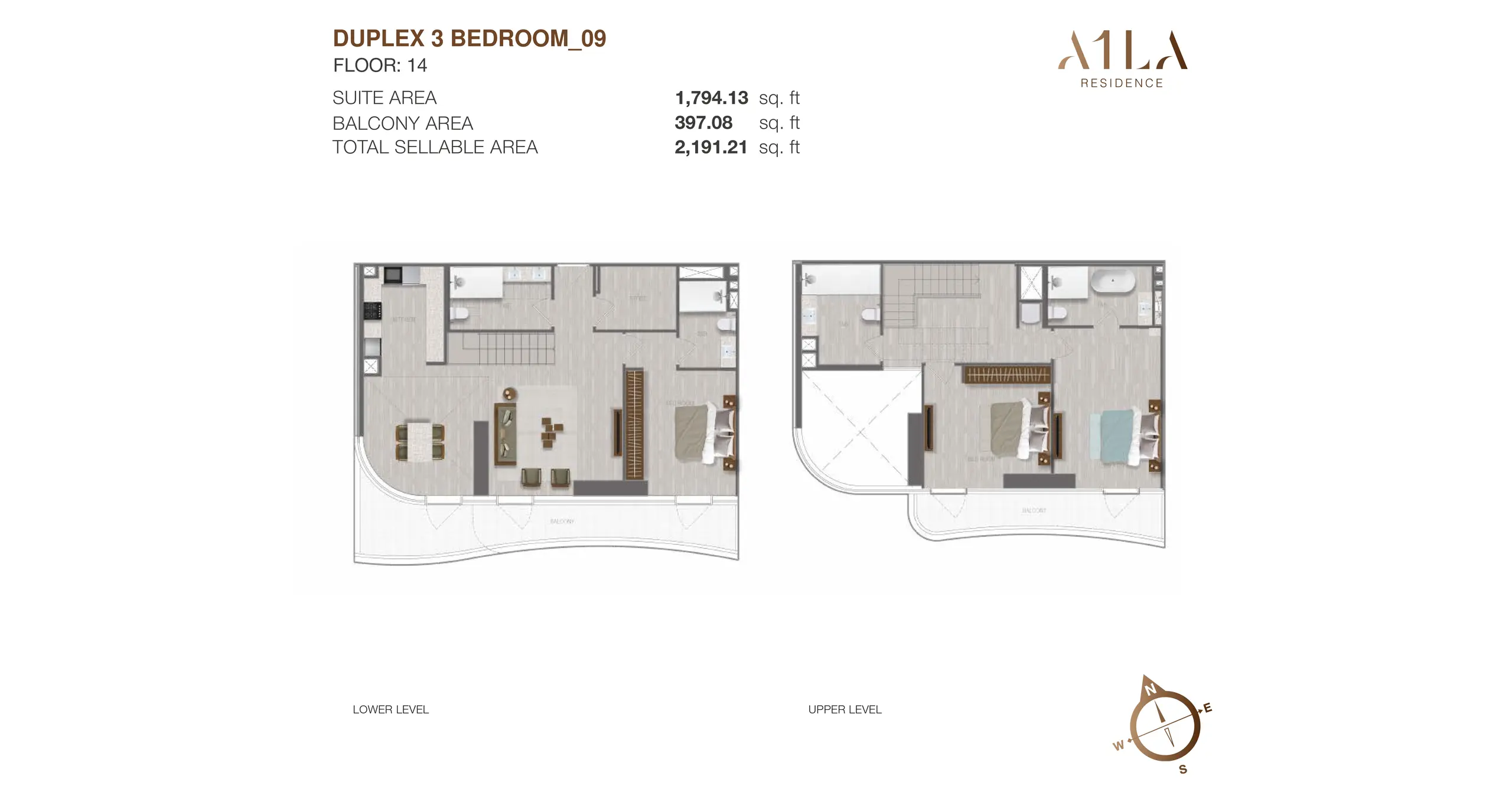 Duplex -  Type 9 floor plan