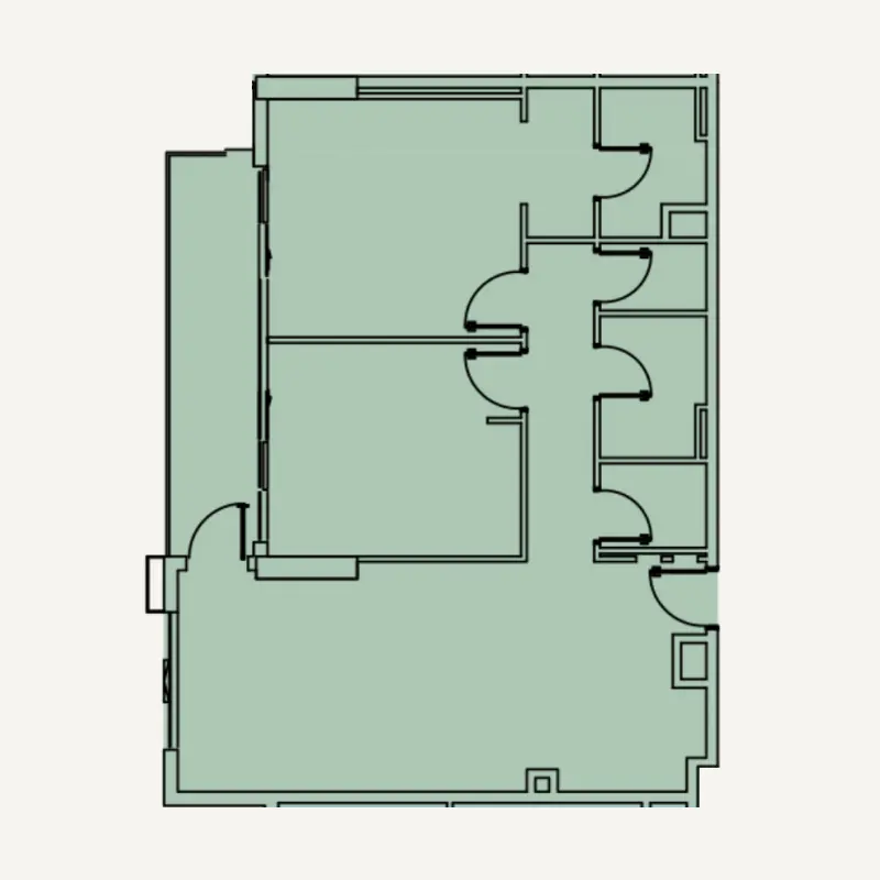 2 bedroom floor plan