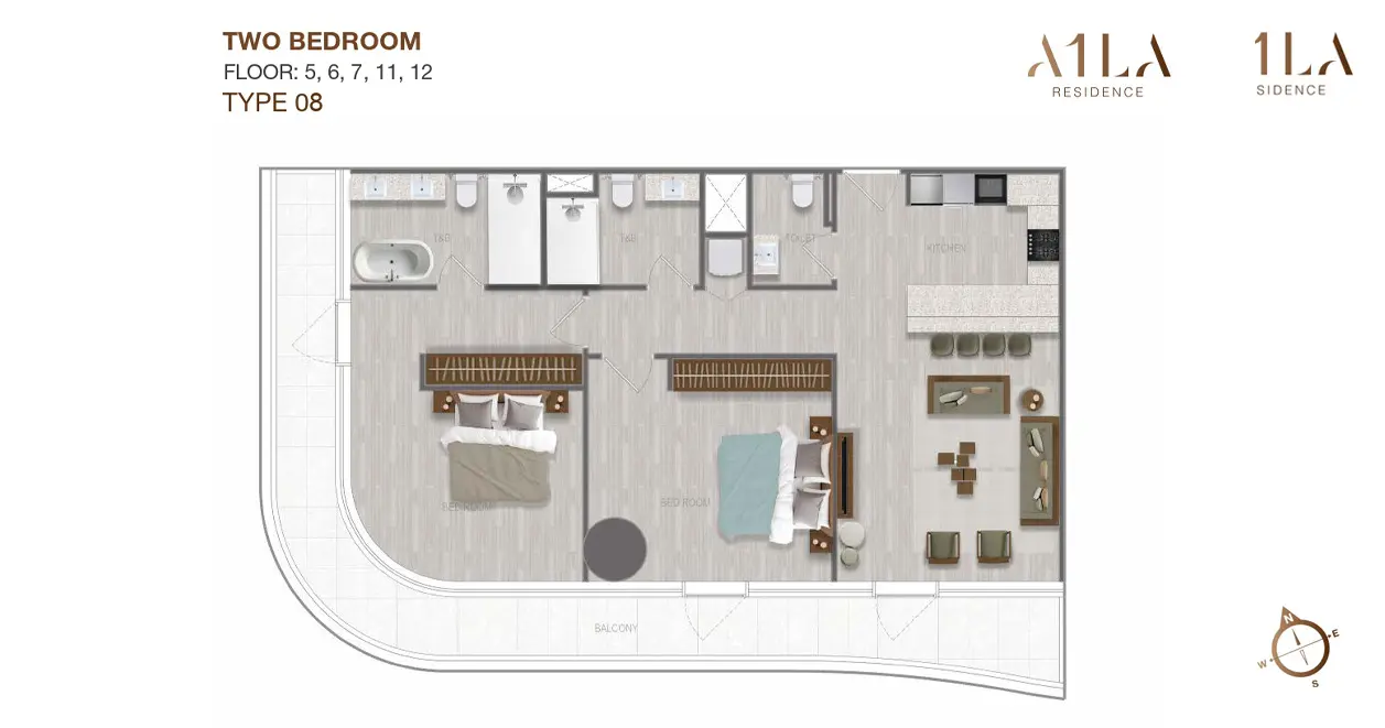 Type 8 floor plan
