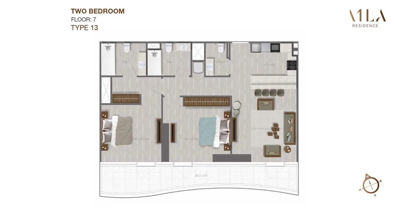 Type 13 floor plan