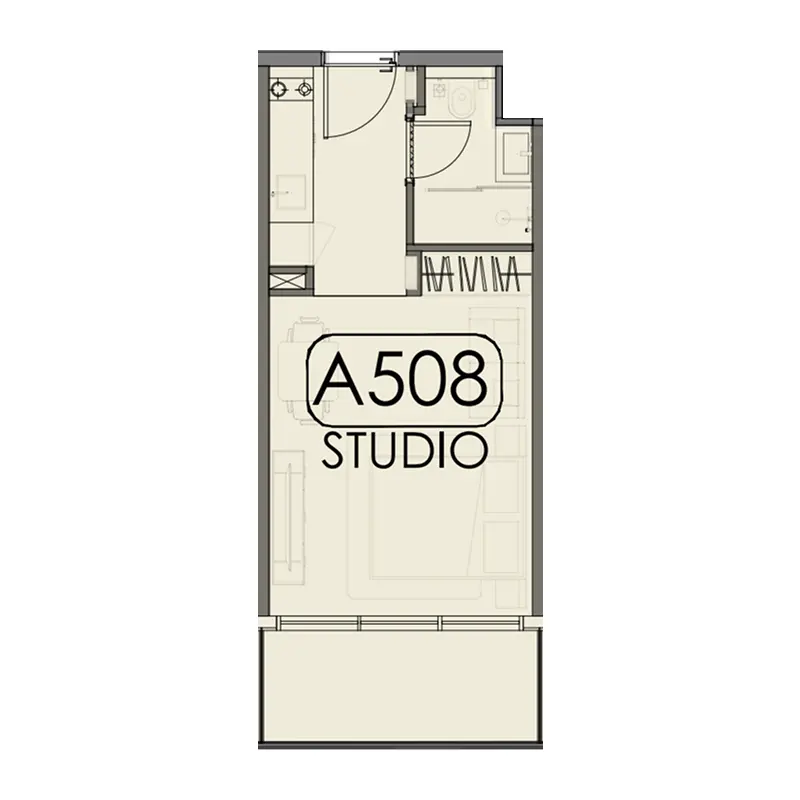 Studio Apartments -  Samana Hills South 2 floor plan