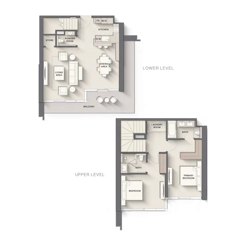 2 bedroom floor plan
