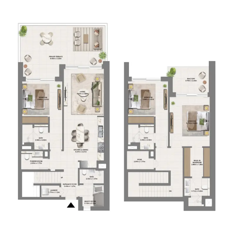 3 bedroom floor plan