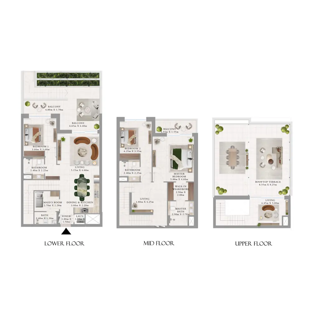 3 bedroom floor plan