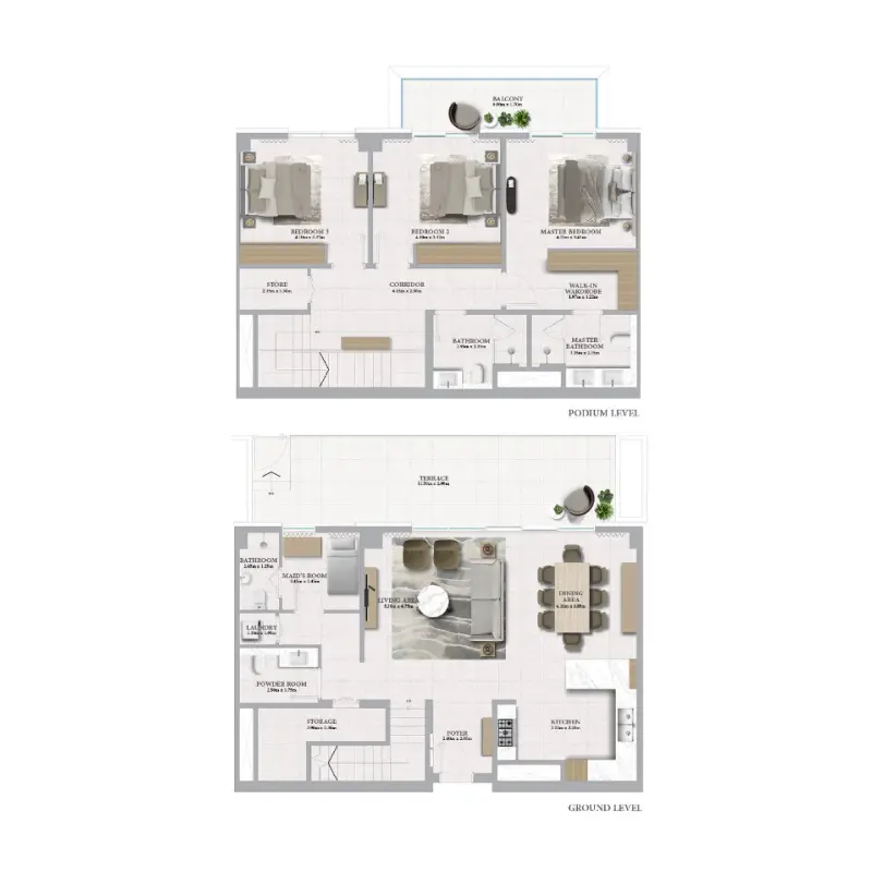 3 bedroom floor plan