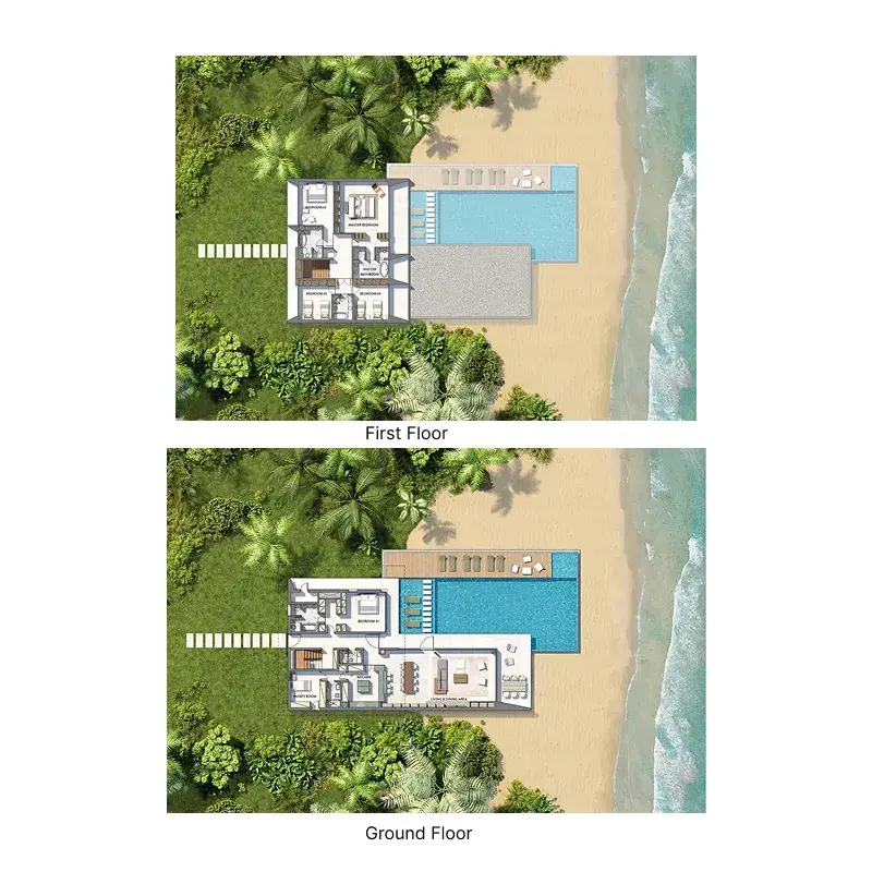 5 Bedrooms villa - The Heart of Europe - Germany Island floor plan