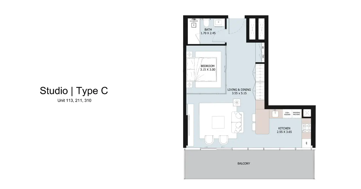 Type C floor plan