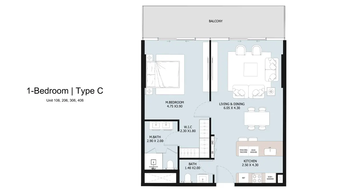 Type C floor plan