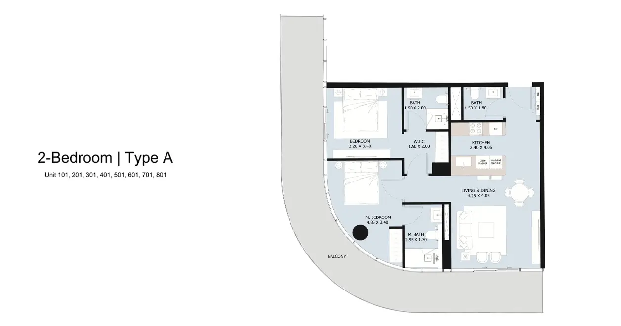 Type A floor plan