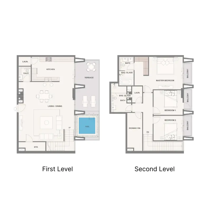 3 bedroom floor plan