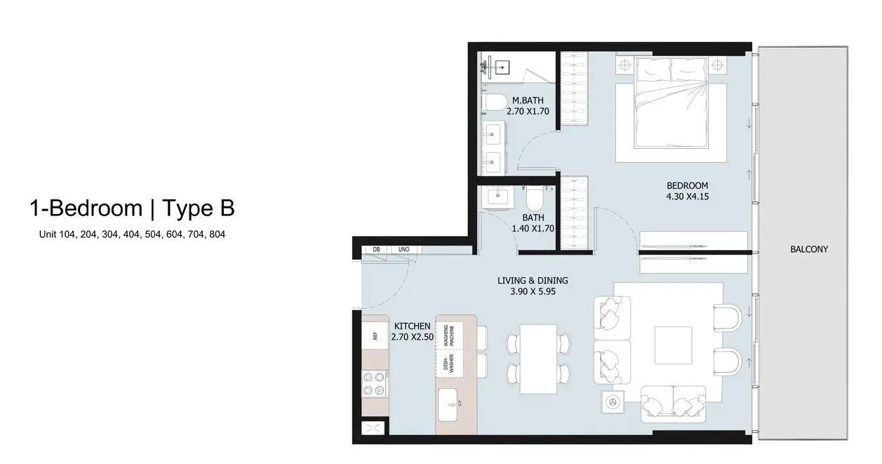 Type B floor plan
