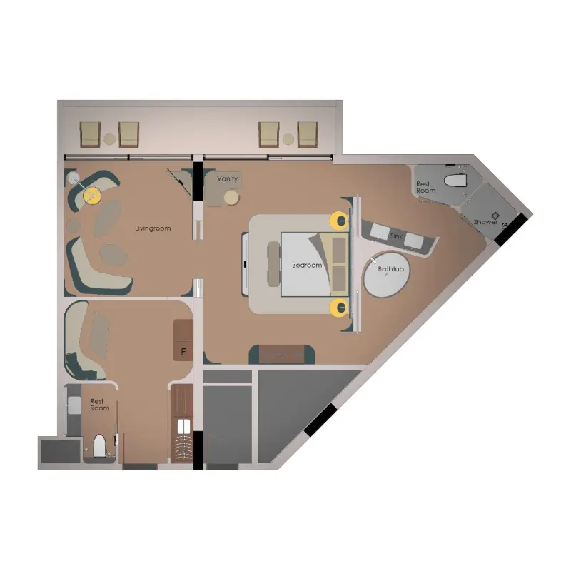 Suite floor plan