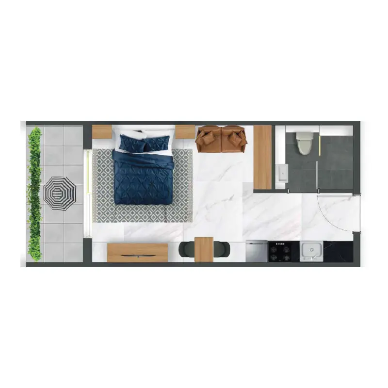 Studio floor plan