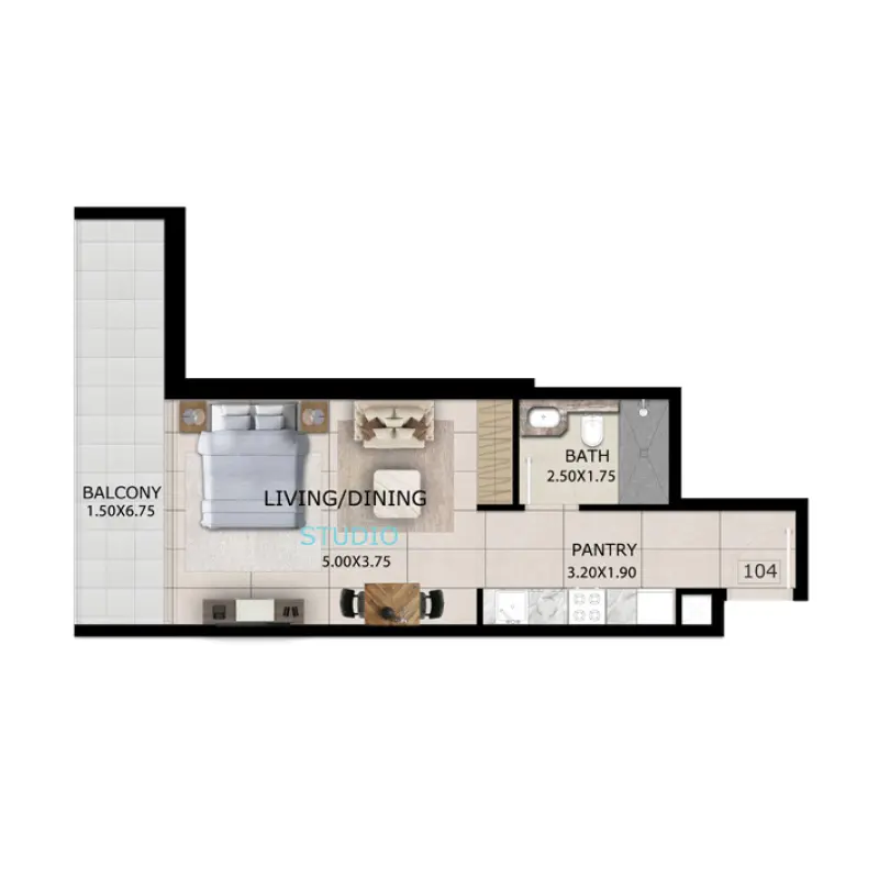 Studio floor plan