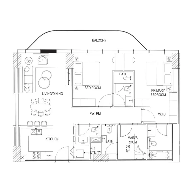 2 bedroom Apartments -  Parkway by Prestige One floor plan