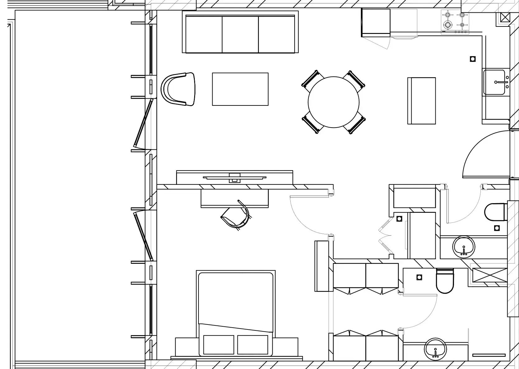 1 Bedroom apartments - Berkeley Square floor plan