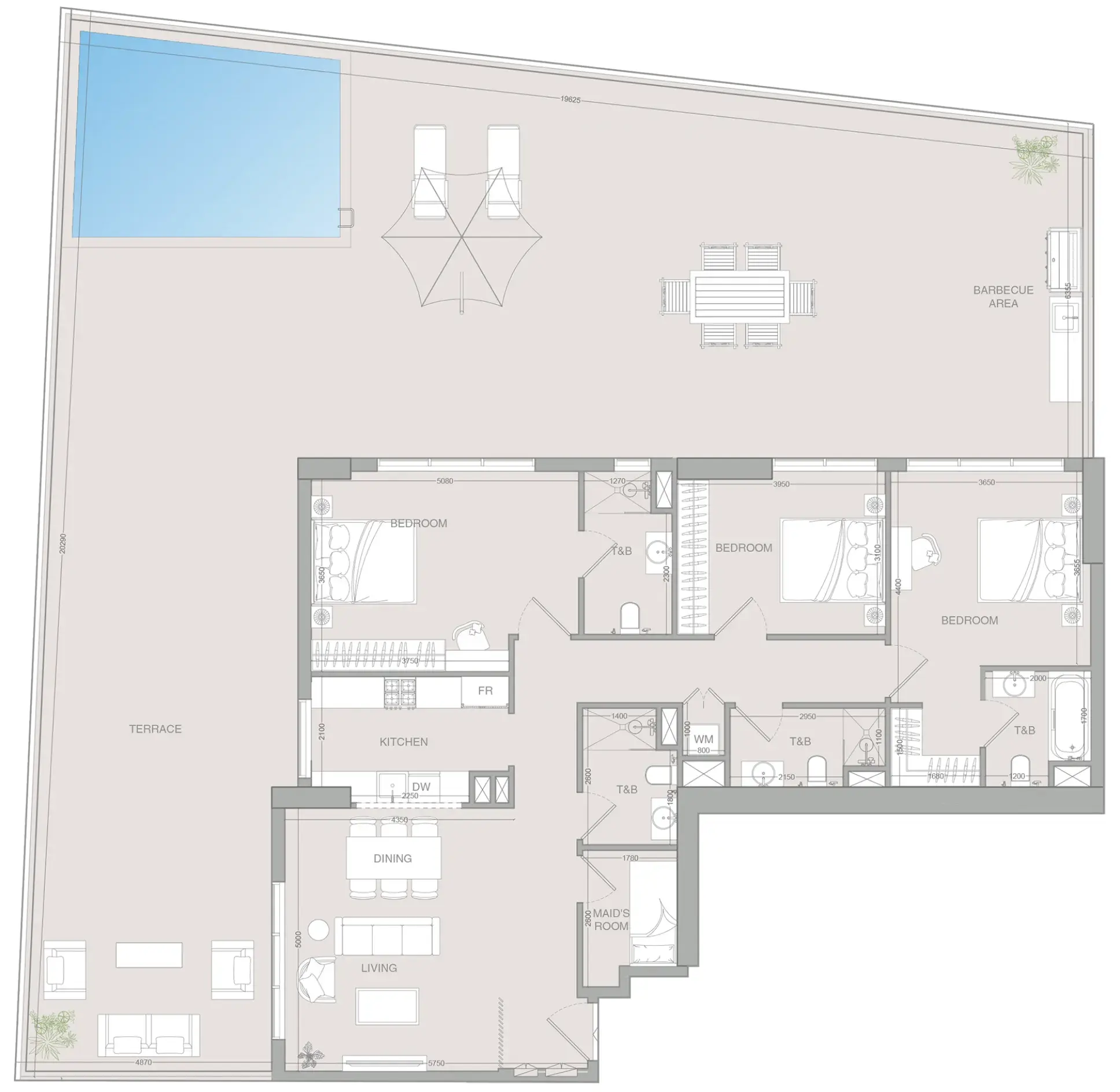 3.5 bedrooms apartments - V1STARA House 2 floor plan