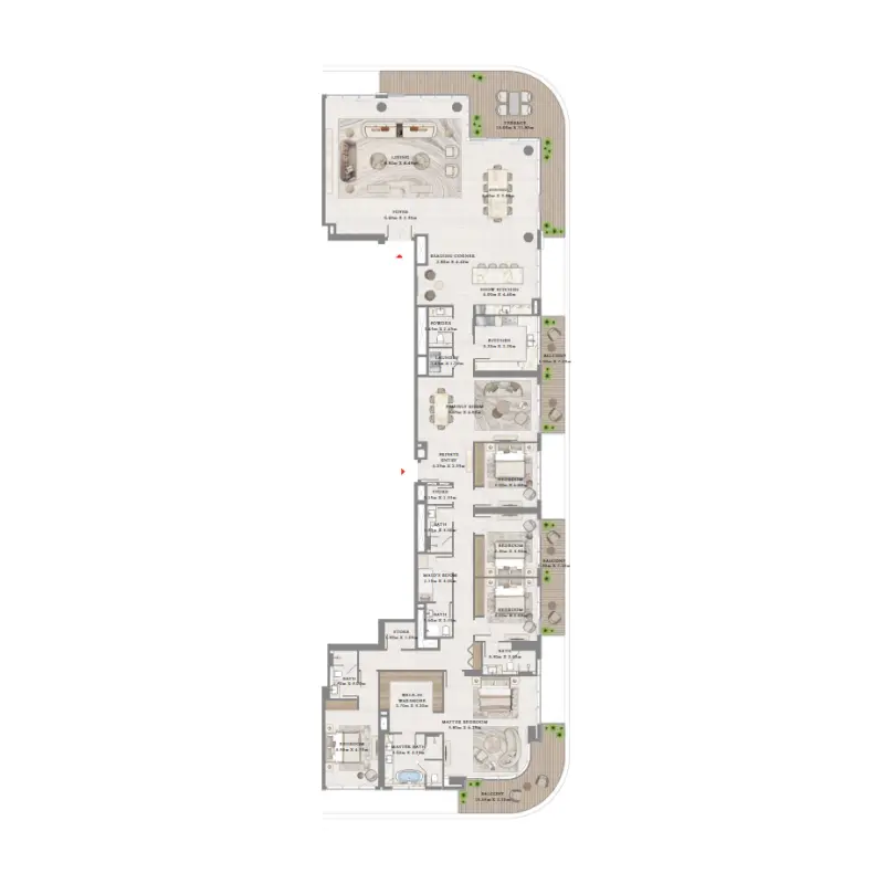 5 bedroom floor plan