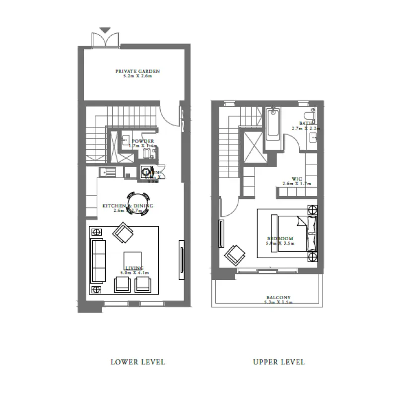 1 bedroom floor plan