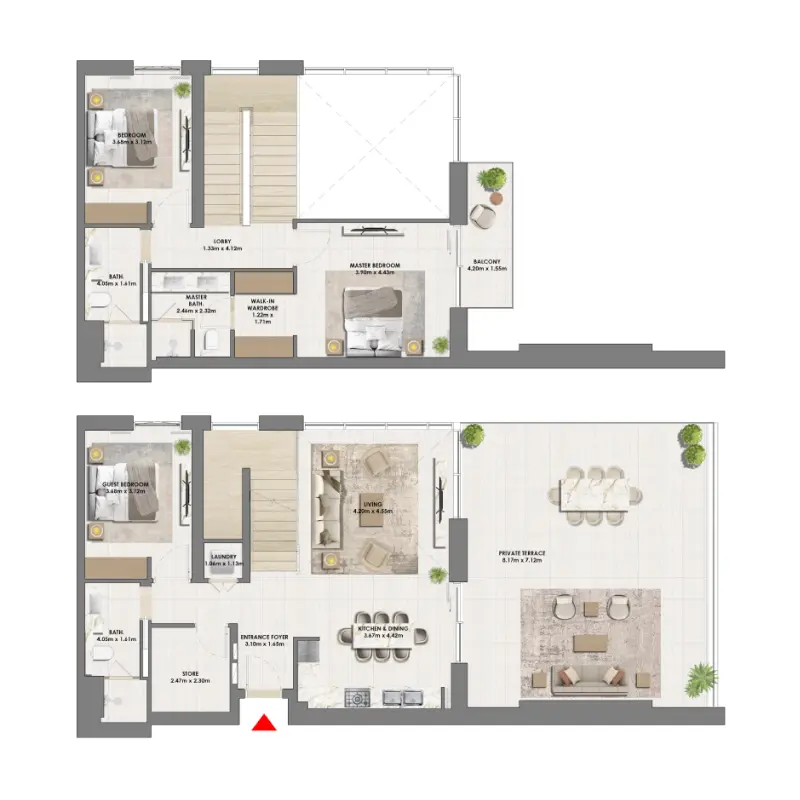 3 bedroom floor plan
