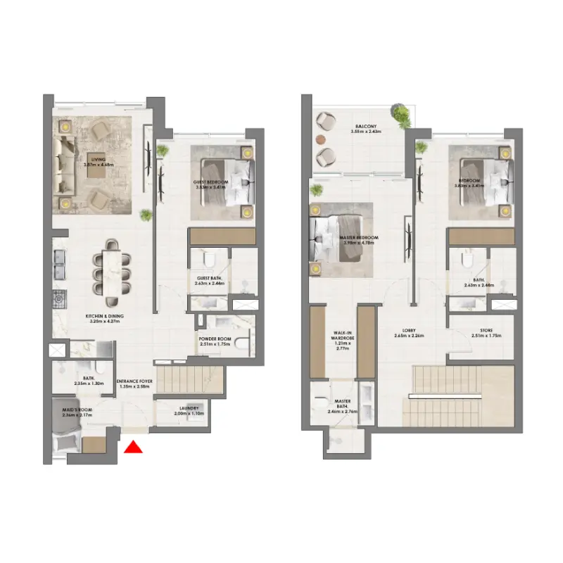 3 bedroom floor plan