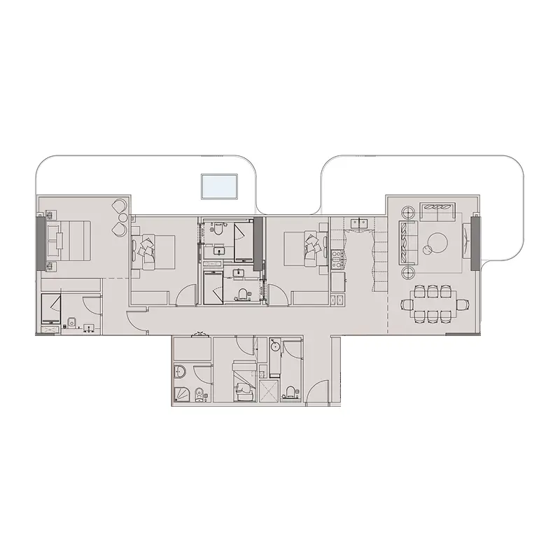 3 bedroom Apartments -  Sunset Bay 5 floor plan