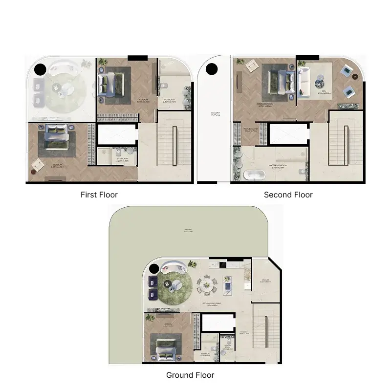 4 Bedrooms townhouse - Elle Residences floor plan