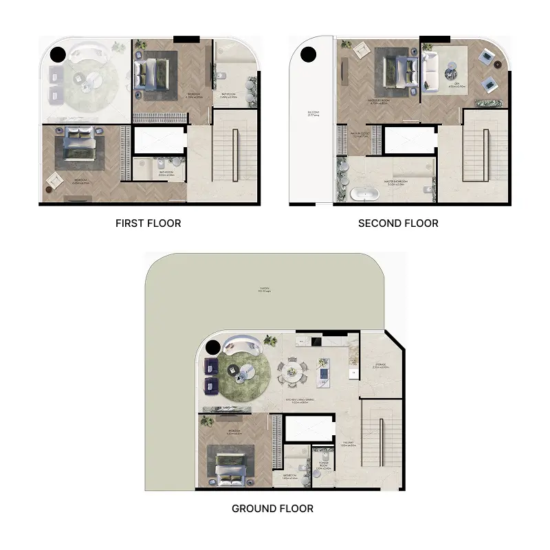4 bedroom Townhouse -  Elle Residences floor plan