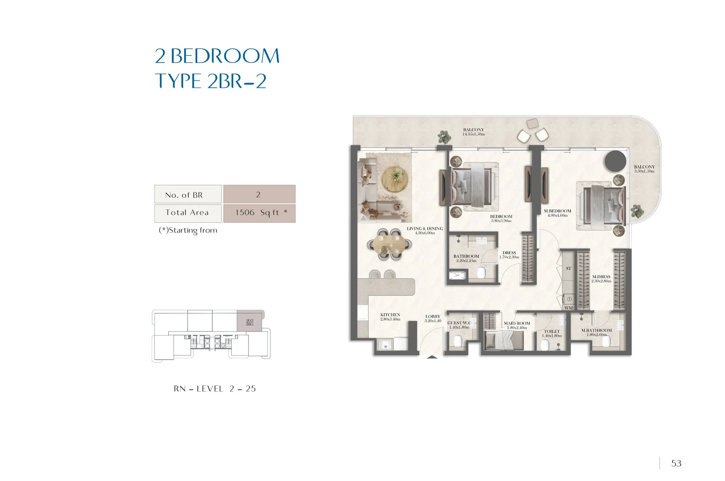 Type 2 floor plan