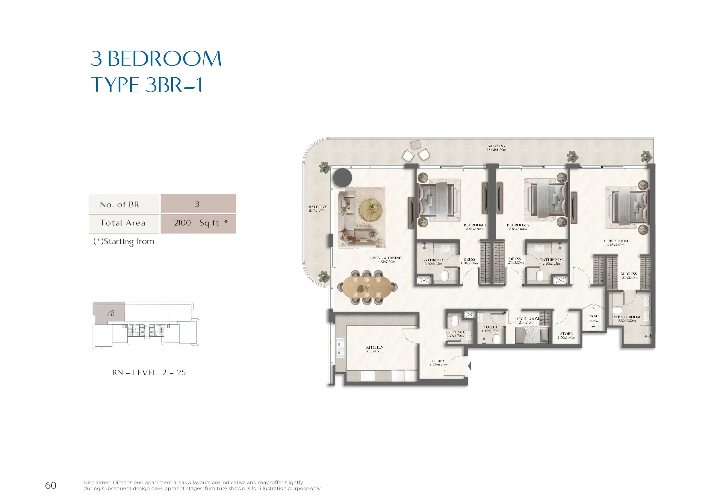 Type 1 floor plan