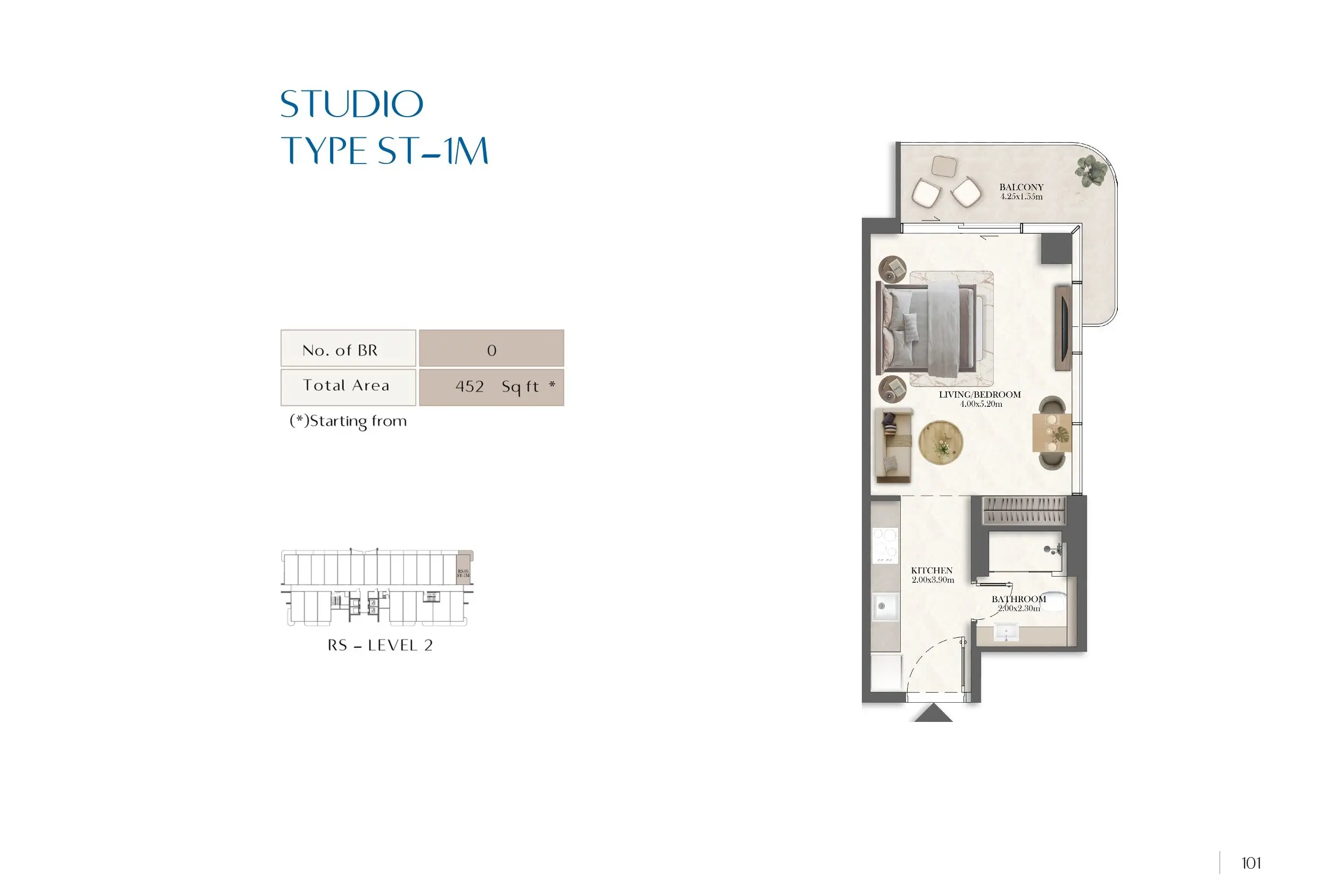 Type 1M floor plan