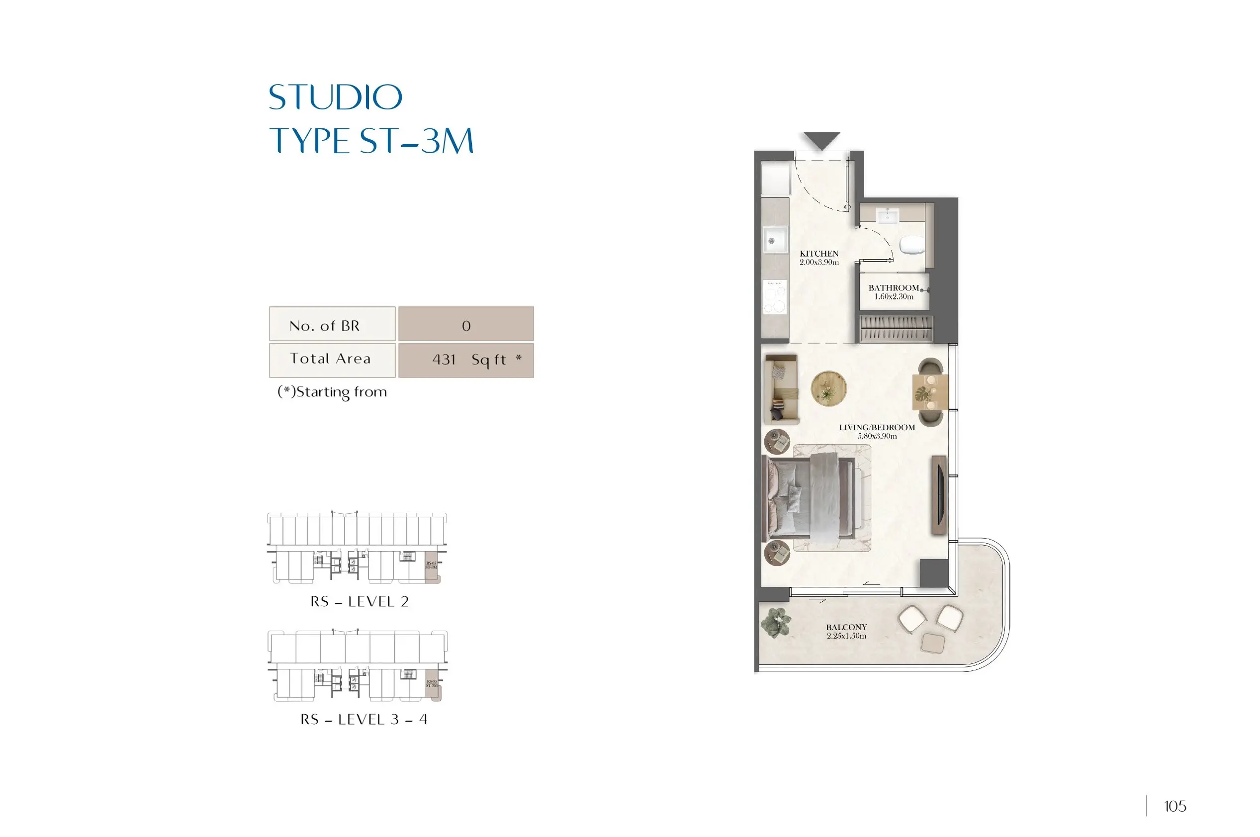 Type 3M floor plan