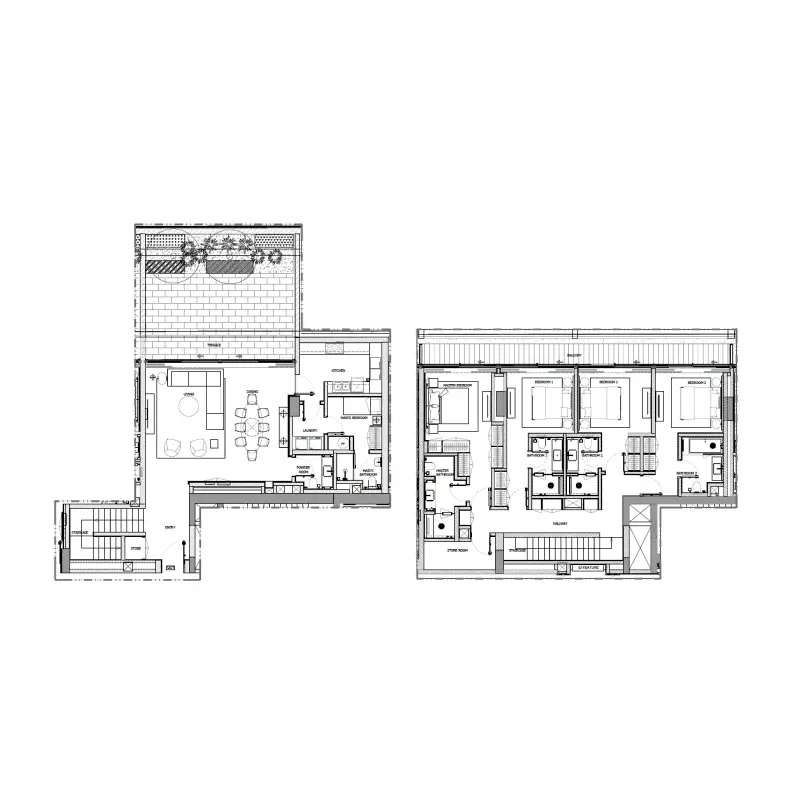 4 bedroom floor plan