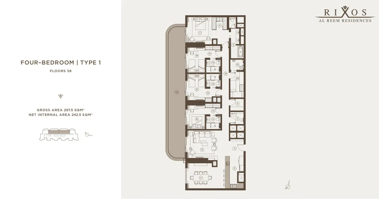 Type 1 floor plan