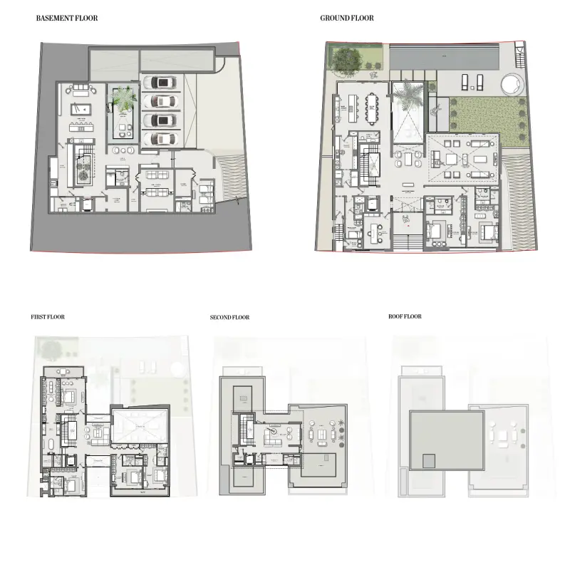 6 bedroom floor plan