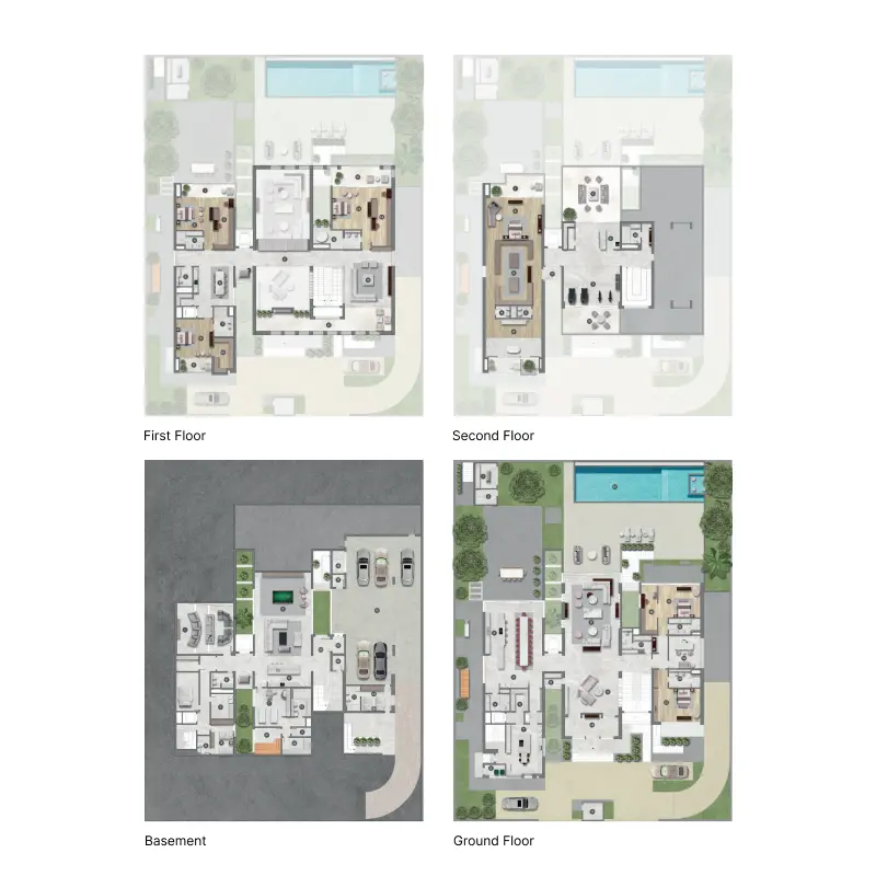 6 bedroom floor plan